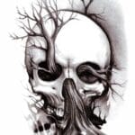 Giant Skull Temporary Tattoos