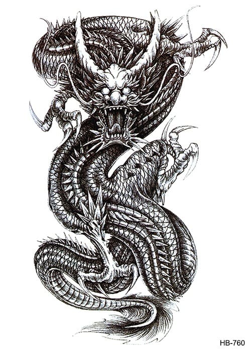 Dragon Temporary Tattoos Dragon Temporary Tattoos