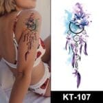 Purple Dream Catcher Temporary Tattoos