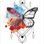 butterfly chains temporary tattoos