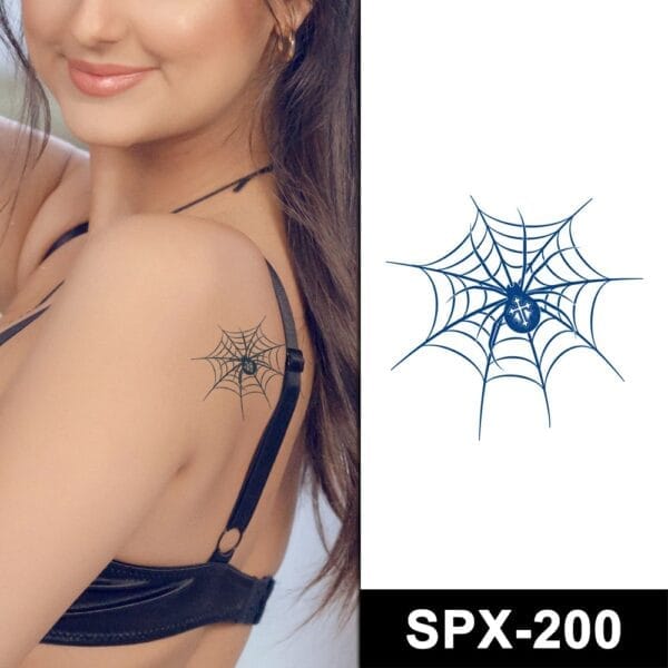 Cross Spider Temporary Tattoos Cross Spider Temporary Tattoos