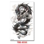 Smokey Dragon Temporary Tattoo