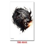dire wolf temporary tattoos