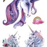 Unicorns Temporary Tattoos