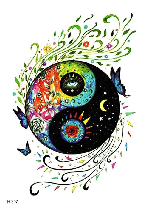 Yin & Yang temporary tattoo Yin & Yang temporary tattoo
