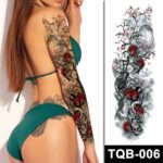 Moon N Red Roses temporary tattoos in Australia