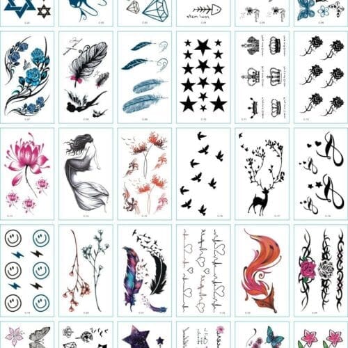 assorted temporary 30 pack a tattoos