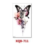 Cat Butterfly Temporary Tattoos