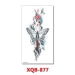 Butterfly Compass Temporary Tattoo