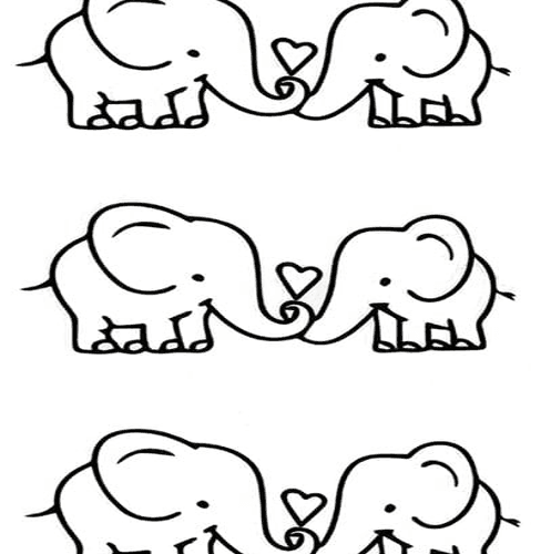 elephants temporary tattoos