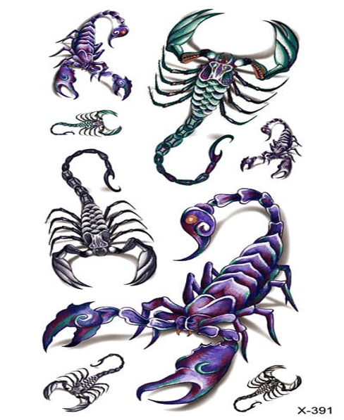 Scorpions 8 Pack Temporary Tattoo scorpions 8 pack temporary tattoo
