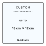 Buy EXTRA LARGE CUSTOM SEMI-PERMANENT TATTOO Tattoos Online in Australia at Best Price - Quick Tattz