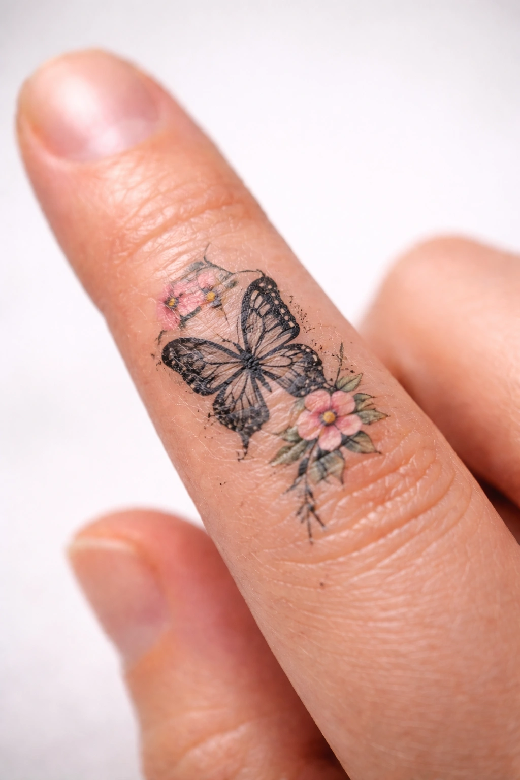 Temporary-finger-tattoo-peeling-due-to-friction