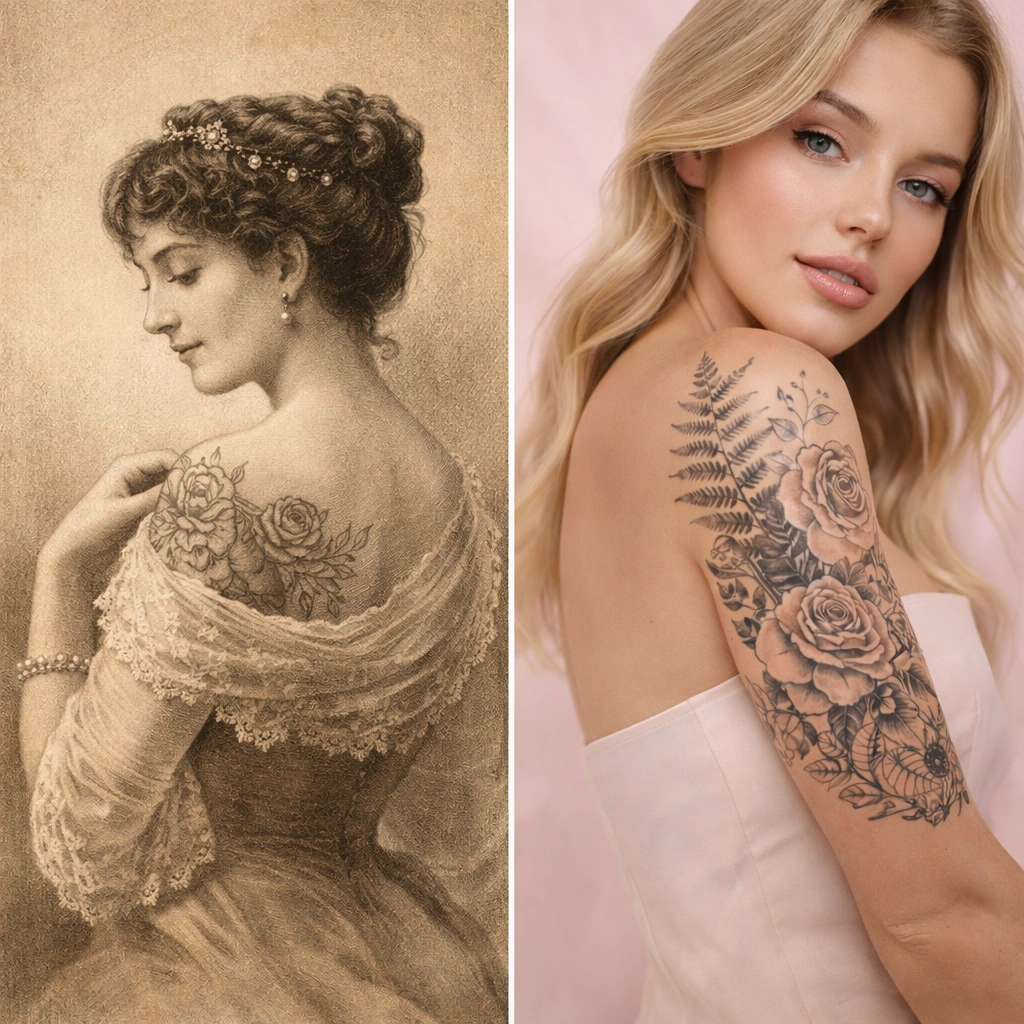 History-of-women_s-tattoos-from-Victorian-era-to-modern-day