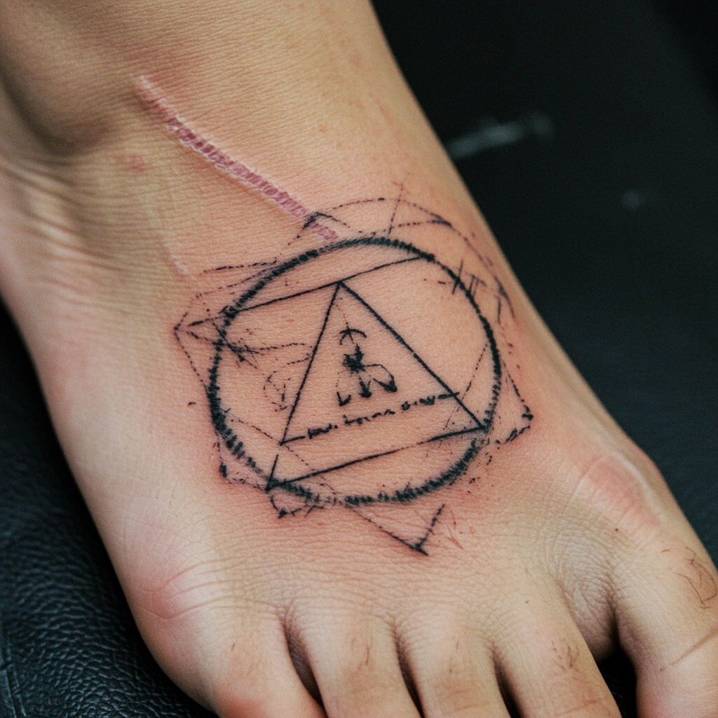Incorrect-placement-of-sacred-Buddhist-unalome-tattoo