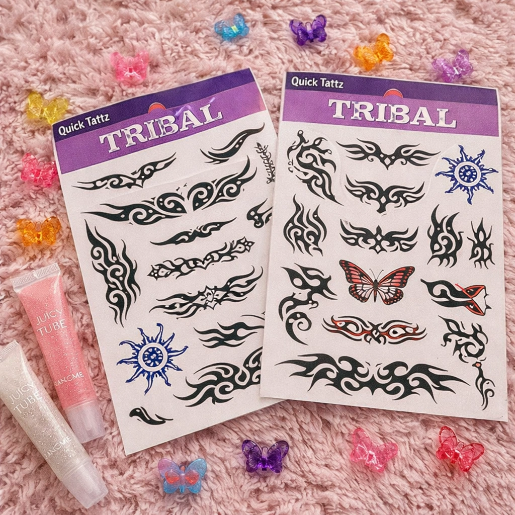 Temporary-tattoo-pack-for-Y2K-fashion-trend