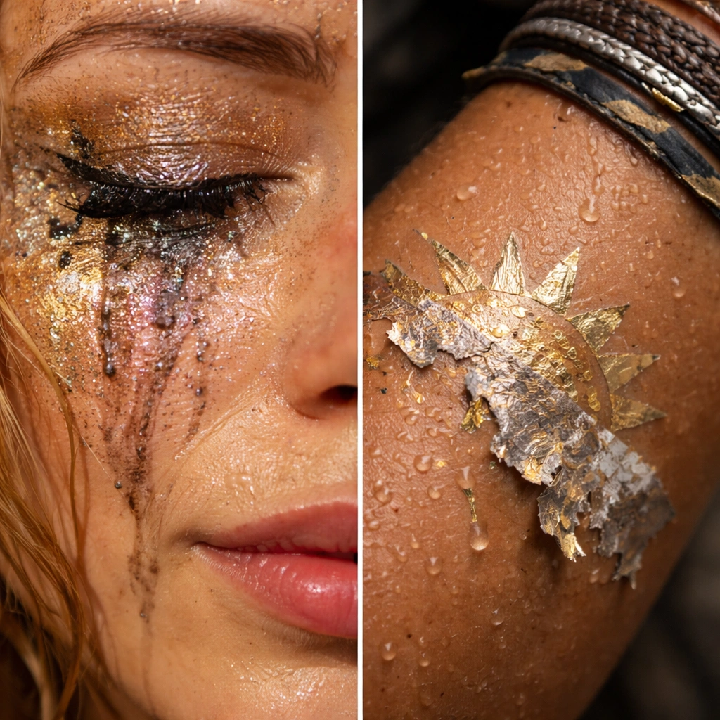 Festival-makeup-melting-from-sweat-and-heat