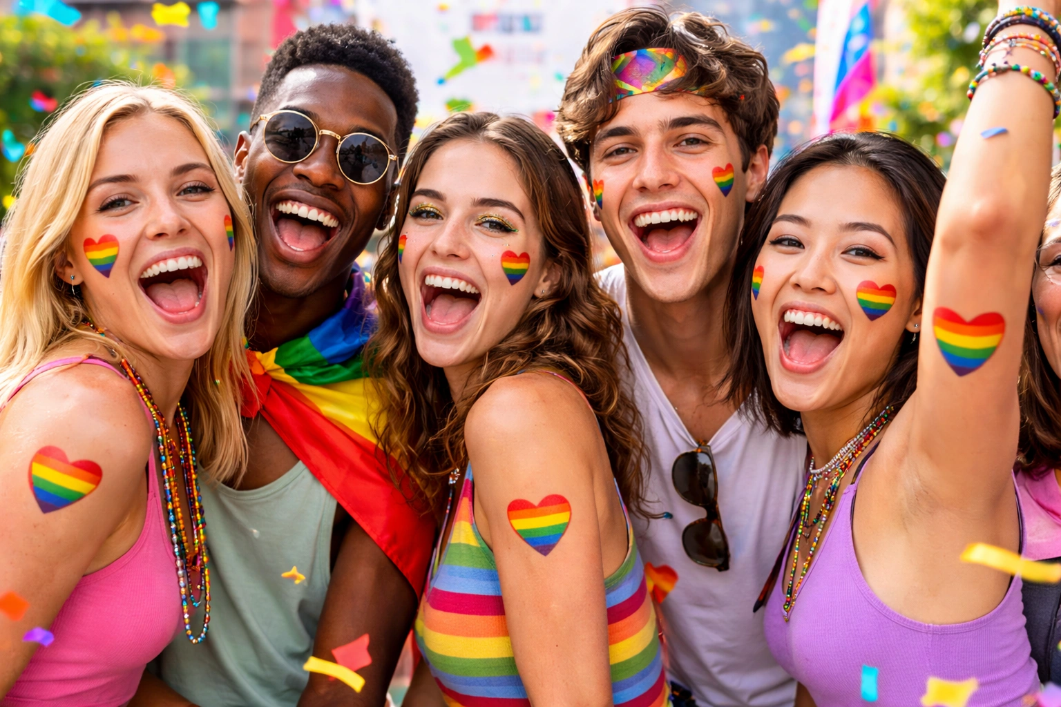 Pride Month Outfit Ideas Temporary Tattoos Rainbow Flag